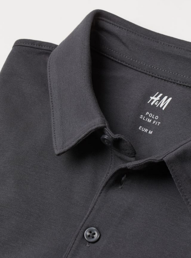 تیشرت یقه دار برند H&M سوئد 