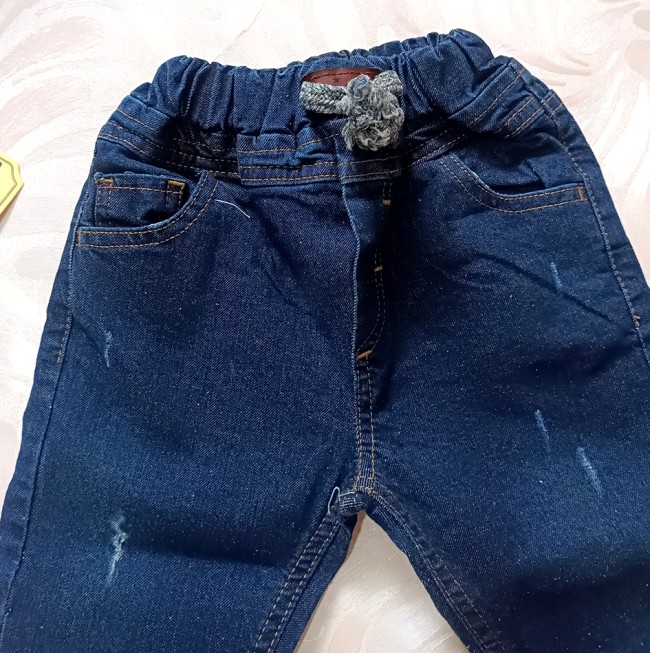 شلوار جین بچگانه اسپورت طرح دمپاکش 