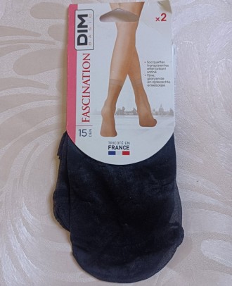 پک 2 عددی جوراب ساق کوتاه زنانه den15 برند فرانسوی 