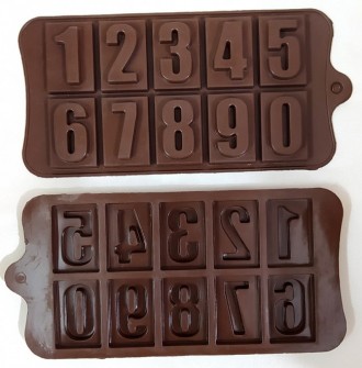 قالب شکلات سیلیکونی اعداد 